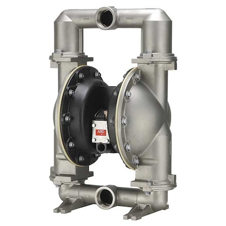 Double Diaphragm Pump, Stainless steel, Air Operated, PTFE, 172 GPM MPN:66625B-444-C