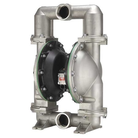Double Diaphragm Pump, Stainless steel, Air Operated, PTFE, 237 GPM MPN:66630B-244-C