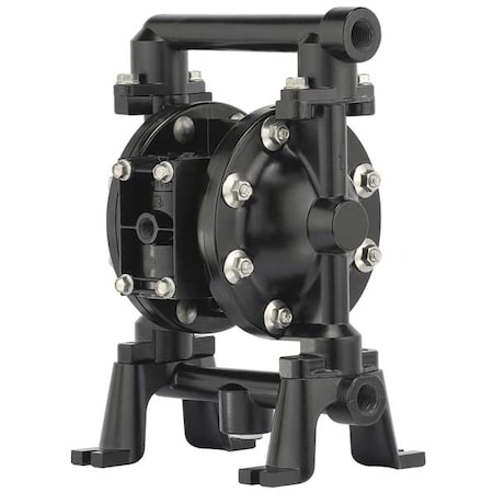Double Diaphragm Pump, Aluminum, Air Operated, Santoprene, 12 GPM MPN:PD05R-AAS-PAA-B