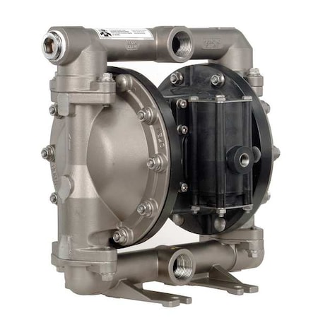 Double Diaphragm Pump, Stainless steel, Air Operated, PTFE, 52 GPM MPN:PD10A-ASS-STT