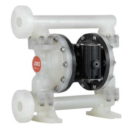 Double Diaphragm Pump, Polypropylene, Air Operated, Santoprene, 53 GPM MPN:PD10P-FPS-PAA