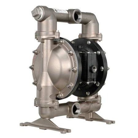 Double Diaphragm Pump, Stainless steel, Air Operated, PTFE, 123 GPM MPN:PD15A-ASS-STT