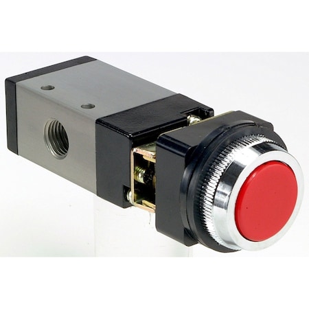 Manual Air Control Valve, Button, Red MPN:M252HS-13