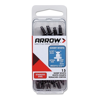 Short 1/8 Stainless Rivet MPN:RSST1/8