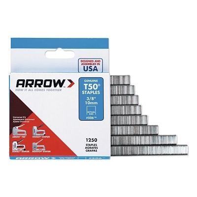 (PACK/1250) Staples 3/8IN 10MM T-50 MPN:50624
