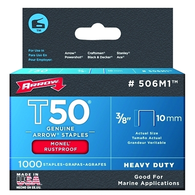 T50 3/8 Monel Rust Proofstaple MPN:506M1