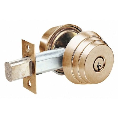Deadbolt, Cylindrical, Satin Bronze Finish MPN:E61 10