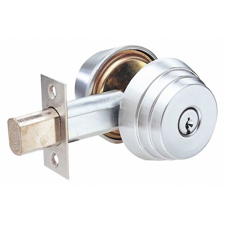 Deadbolt, Cylindrical, Satin Chrome Finish MPN:E62 26D