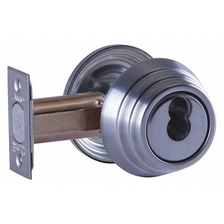 Deadbolt, Cylindrical, Satin Chrome Finish MPN:E62 26D IC