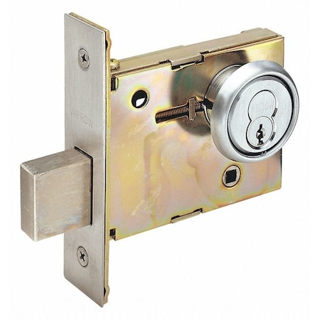 Deadbolt, Mortise, Satin Chrome Finish MPN:N41 26D