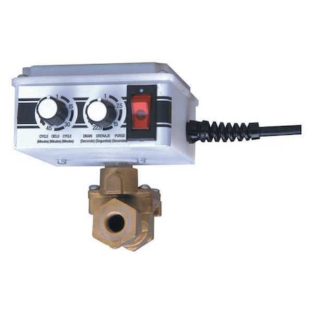 Electronic Tank Drain, w/Y Strainer, 1/4