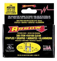 Galvanized Steel Insulated Staple: 5/16