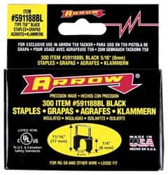 Galvanized Steel Insulated Staple: 5/16
