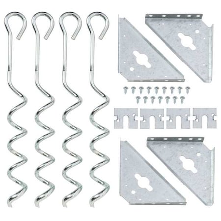 Steel Earth Anchor Kit, Gray MPN:AK600