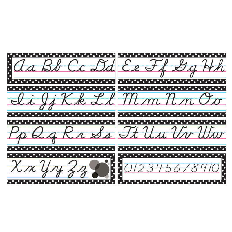 Teacher Created Resources Cursive Mini Bulletin Board Set, Multicolor MPN:TCR4099