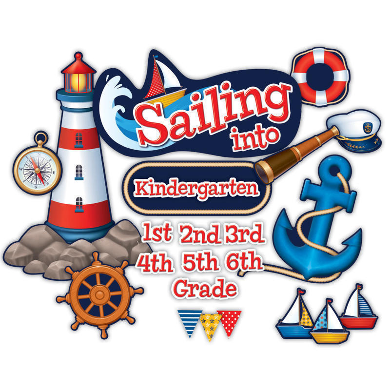 Teacher Created Resources Sailing Into Bulletin Board Set, Multicolor MPN:TCR5440