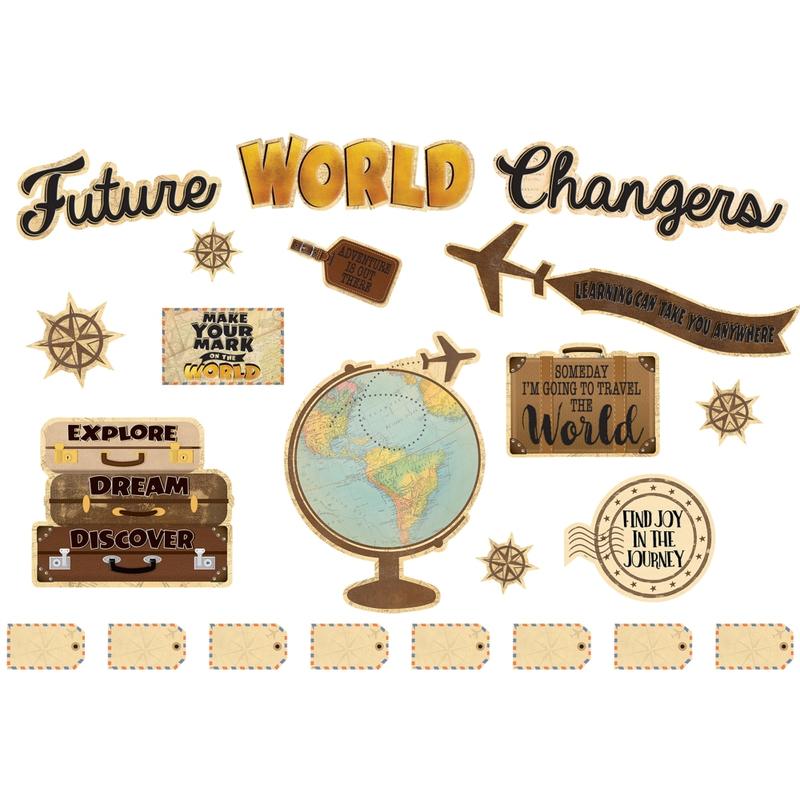 Teacher Created Resources Travel The Map Future World Changers Bulletin Board Set MPN:TCR8623