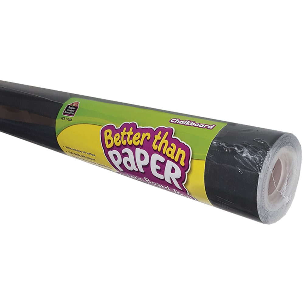 Teacher Created Resources Better Than Paper Bulletin Board Paper Rolls, 4ft x 12ft, Chalkboard, Pack Of 4 Rolls MPN:TCR6328