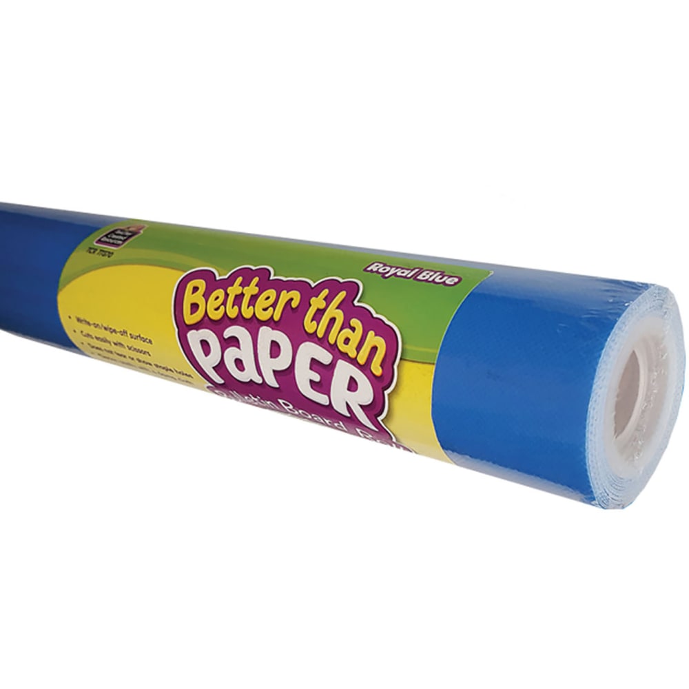 Teacher Created Resources Better Than Paper Bulletin Board Paper Rolls, 4ft x 12ft, Royal Blue, Pack Of 4 Rolls MPN:TCR6335