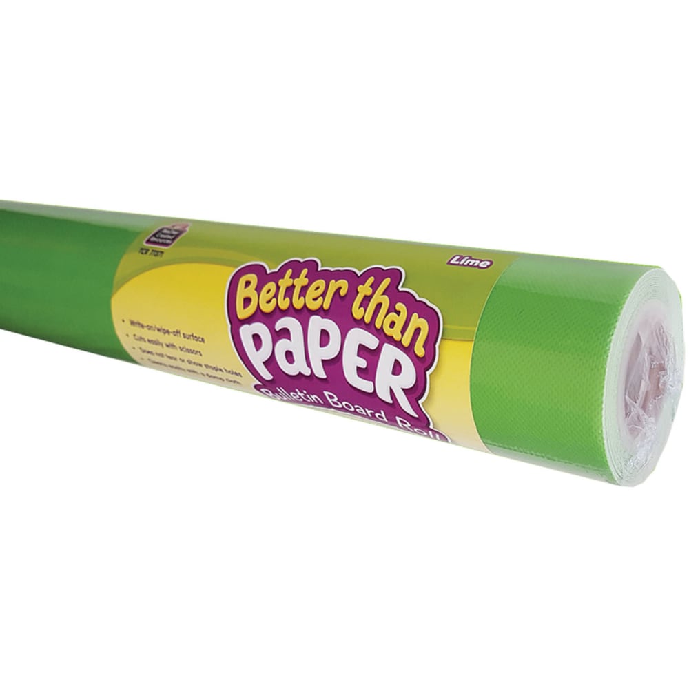 Teacher Created Resources Better Than Paper Bulletin Board Paper Rolls, 4ft x 12ft, Lime, Pack Of 4 Rolls MPN:TCR6336