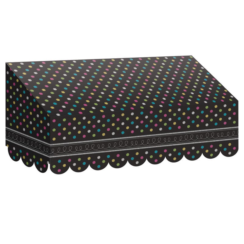 Teacher Created Resources Classroom Awning, 12 1/2inH x 24inW x 8inD, Chalkboard Brights MPN:TCR77184