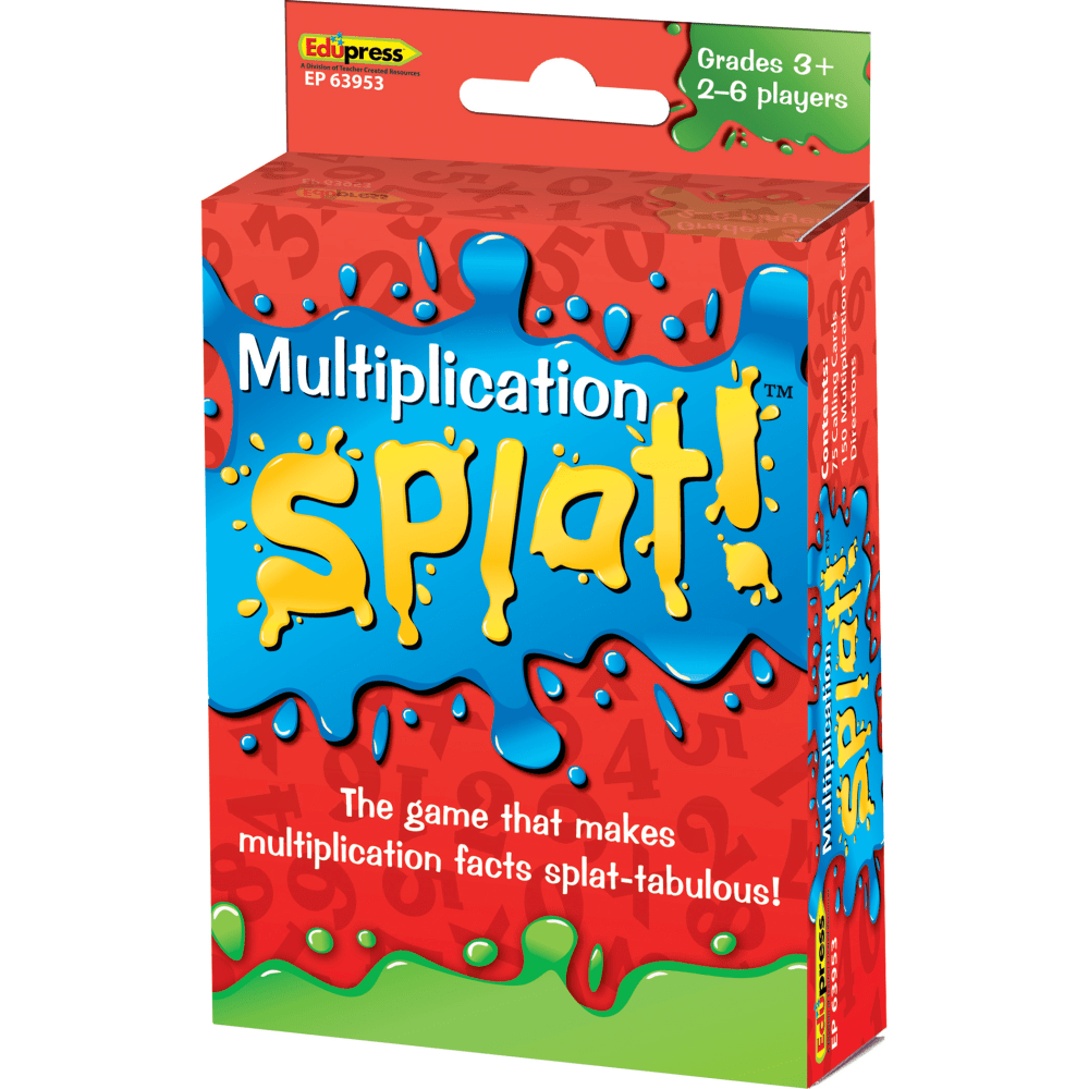 Teacher Created Resources Multiplication Splat Card Game, Grade 3 To 12 MPN:TCR63953