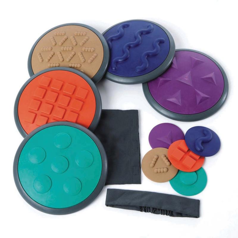 GONGE 12-Piece Tactile Disc Set, Assorted Colors MPN:WING2118