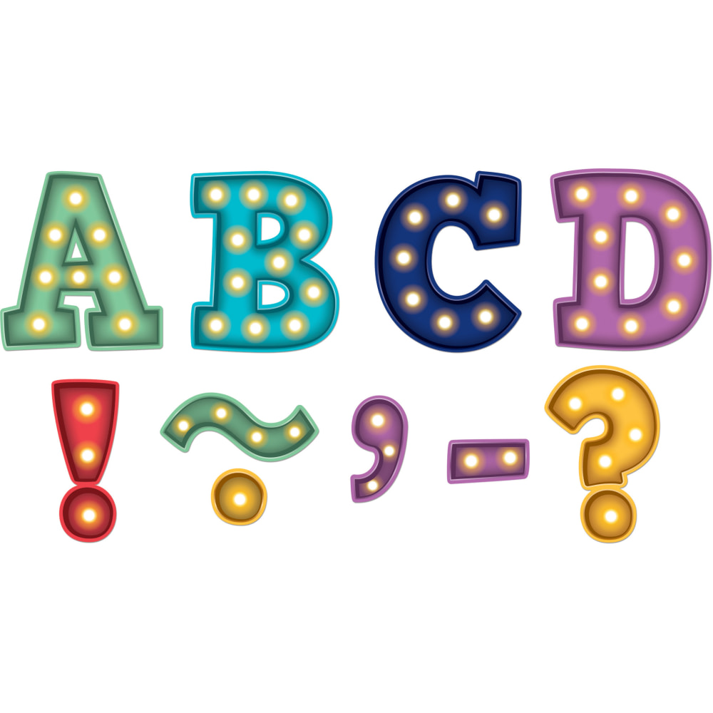 Teacher Created Resources Magnetic Letters, 3in, Marquee Bold Block, 55 Pieces MPN:TCR77285