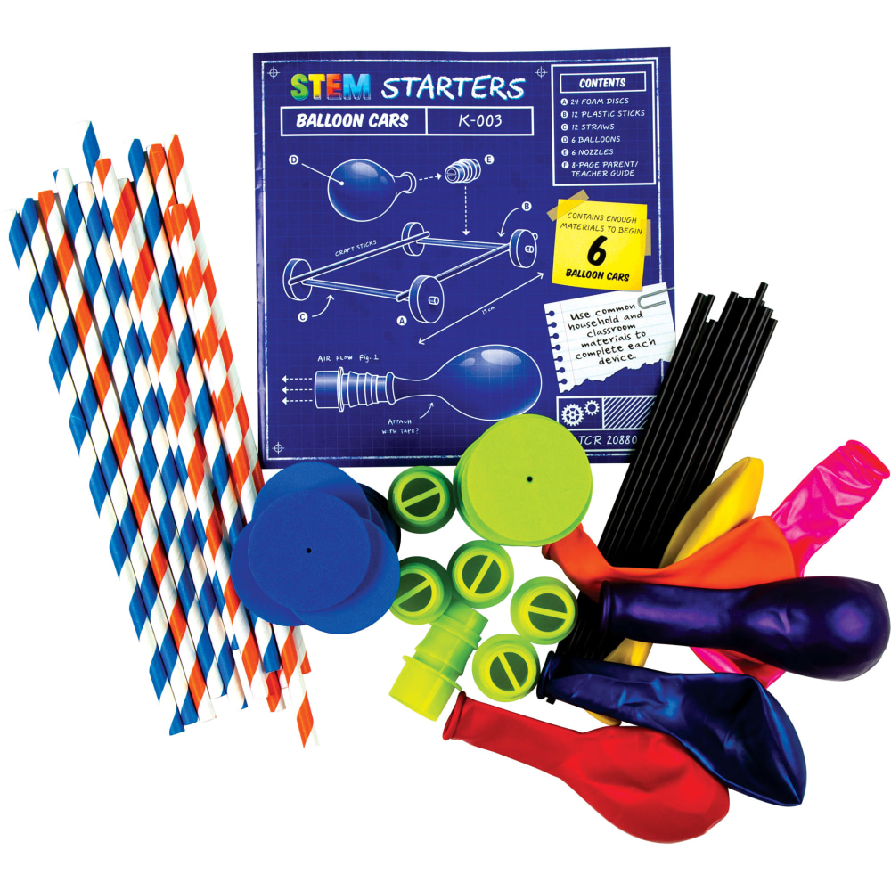 Teacher Created Resources STEM Starters Balloon Cars, Grades 3-12, Pack Of 60 Pieces MPN:TCR20880