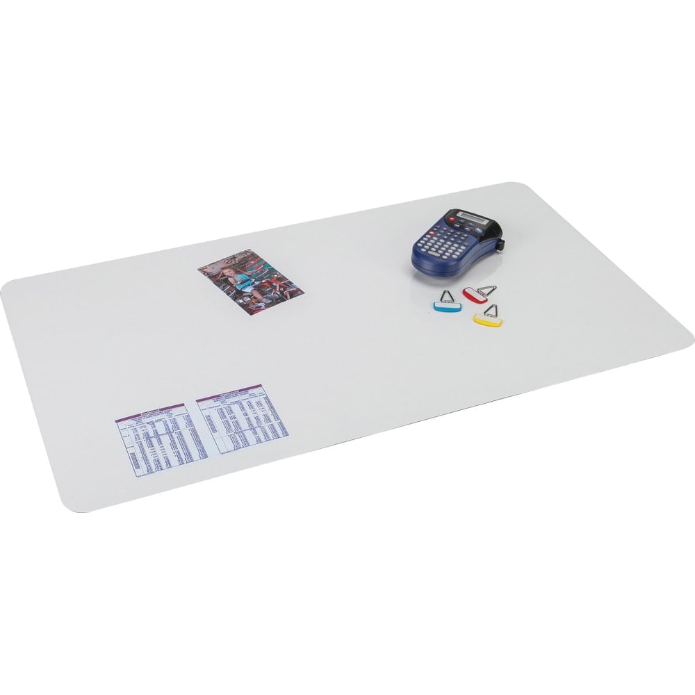 Artistic Krystal Antimicrobial Desk Pad - Rectangular - 36in Width x 20in Depth - Vinyl - Clear (Min Order Qty 2) MPN:6060M