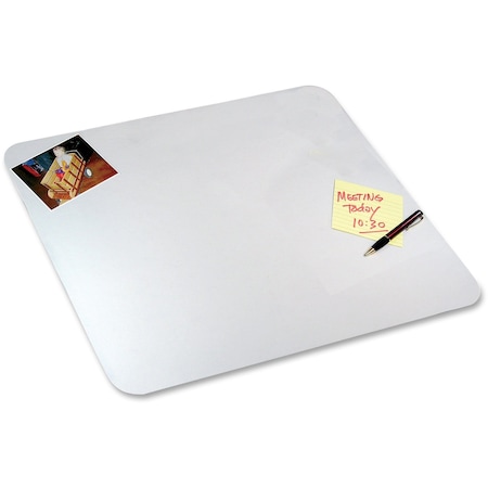 Eco-Poly Desk Pad, Clear, 19