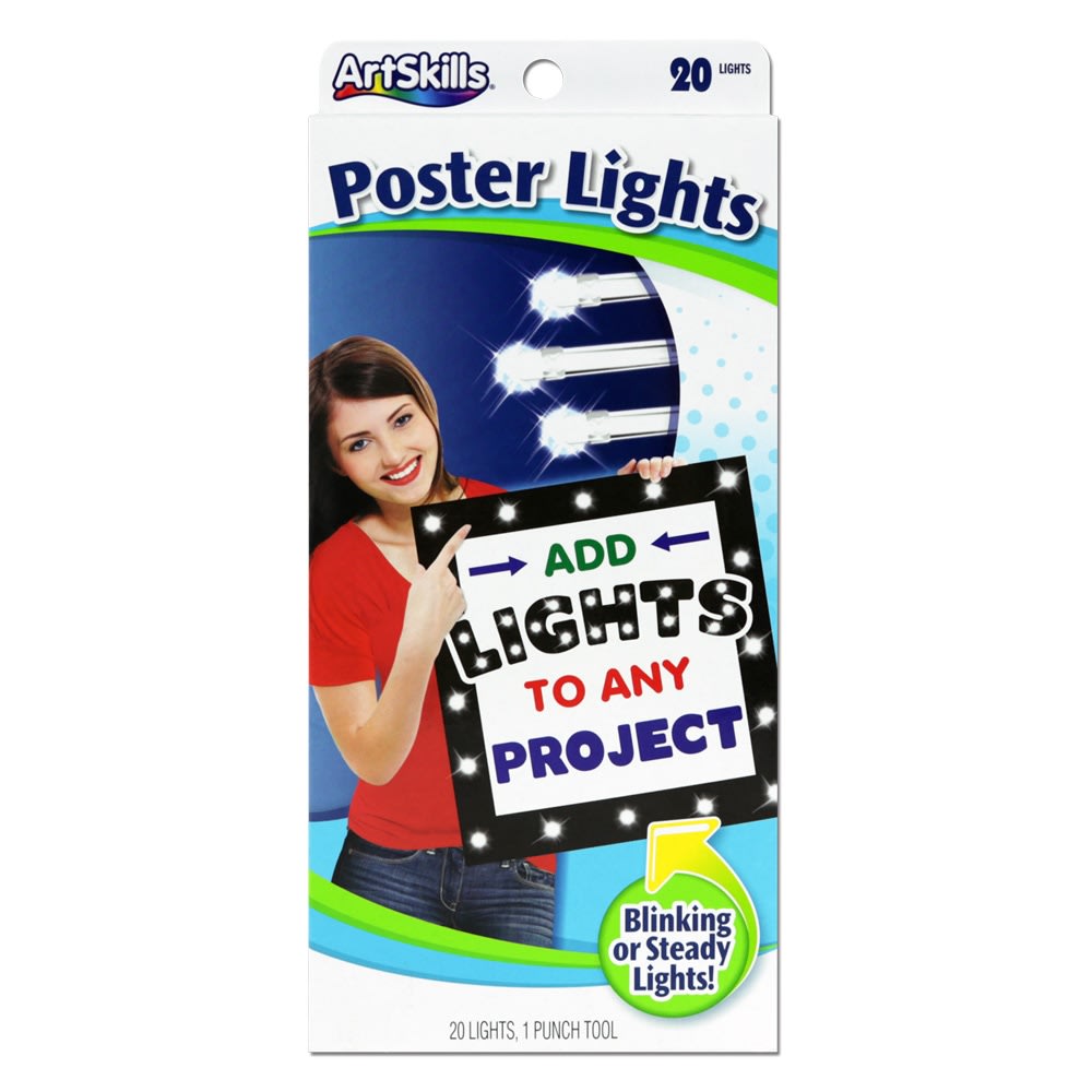 ArtSkills Poster Lights, White (Min Order Qty 10) MPN:PA1236