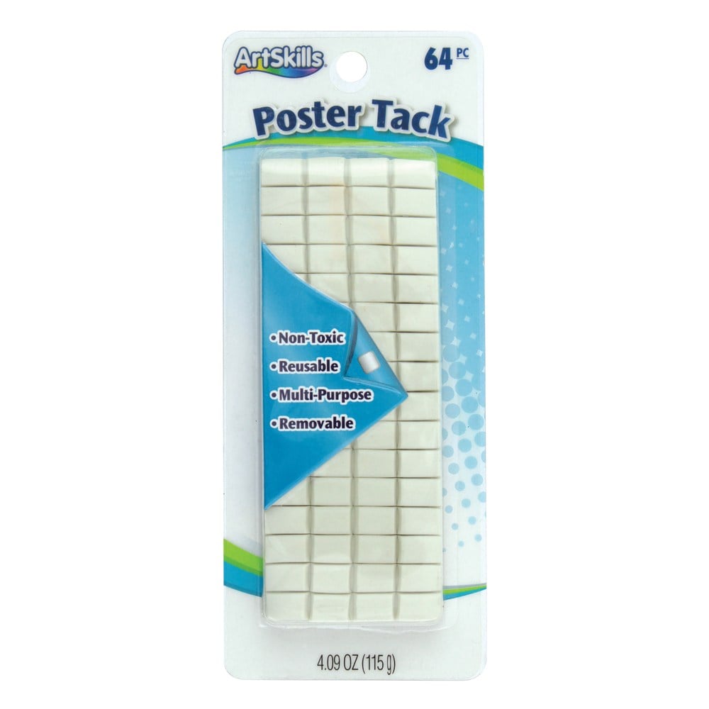 ArtSkills Poster Tack, White, Pack Of 64 (Min Order Qty 30) MPN:PA1231