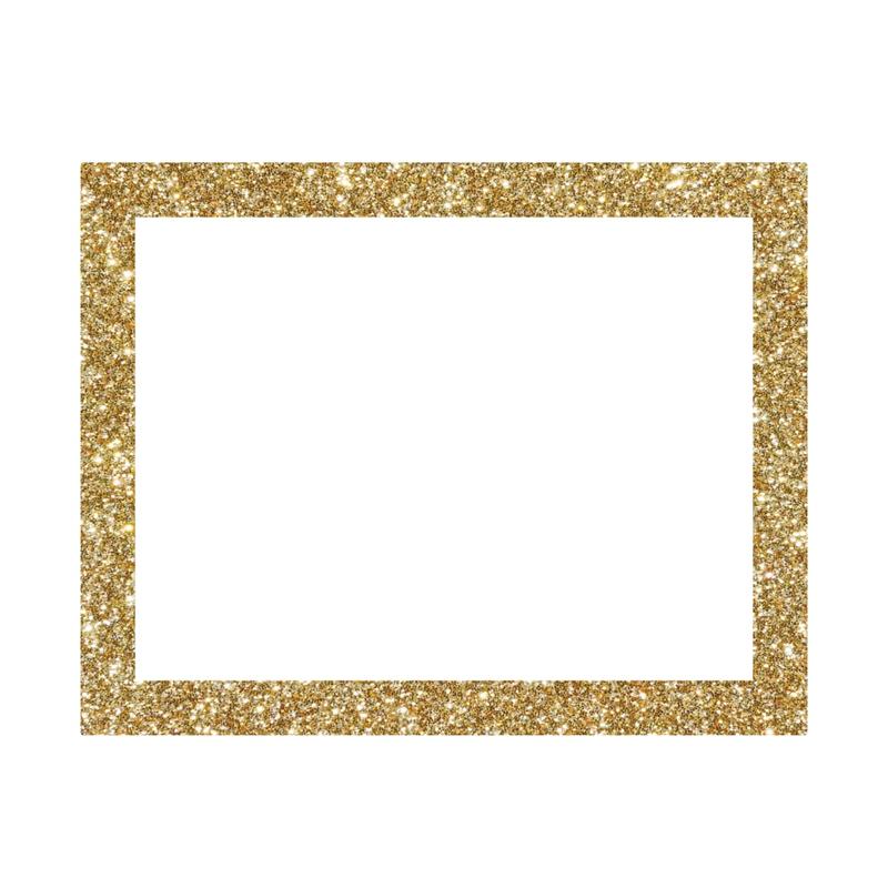 Artskills Glitter-Framed Poster Board, 22in x 28in, White/Gold MPN:PA-1968
