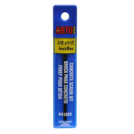 Hammer Drill Bit, Round, 5/32 x 1-7/8 in MPN:01006