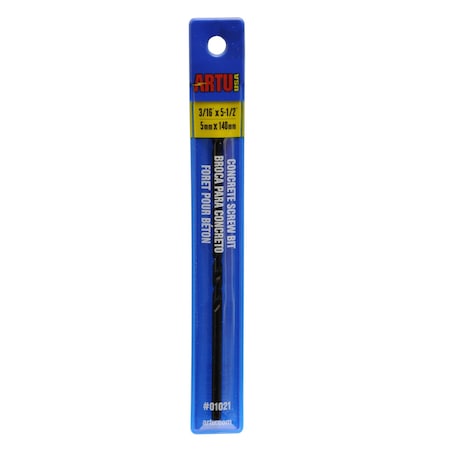 Concrete Screw Drill Bit, 3/16