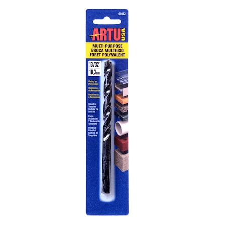 Drill Bit, Multi-Purpose, 13/32