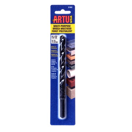 Drill Bit, Multi-Purpose, 15/32