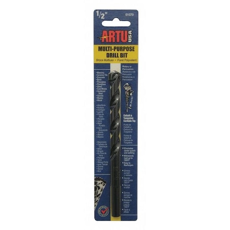 Drill Bit, Multi-Purpose, 1/2
