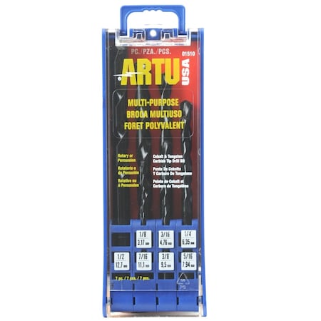 Drill Bit Set, Multi-Purpose, 7 pcs. MPN:01510