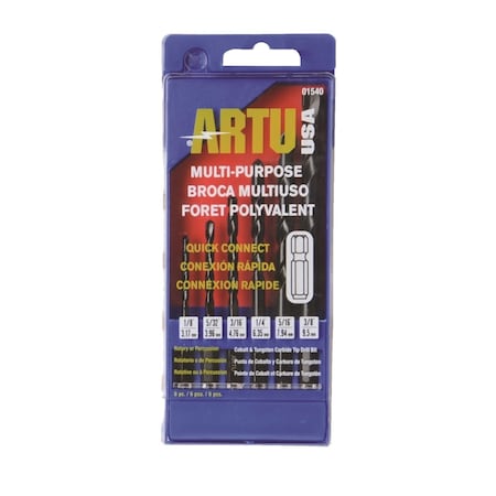 QC Multi-Purpose Drill Bit Set, 6 pcs. MPN:01540