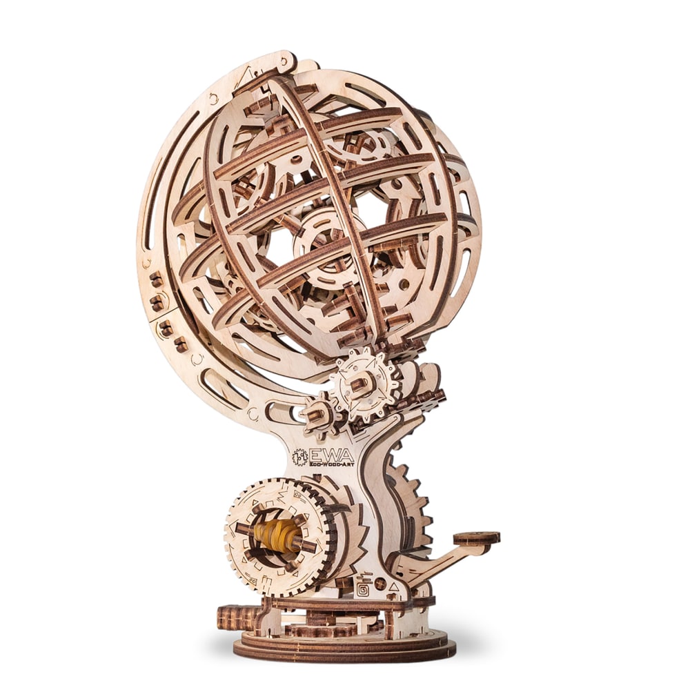 EWA Eco-Wood-Art Kinetic Globe 3D Wooden STEM Construction Kit MPN:AVRAV0523305