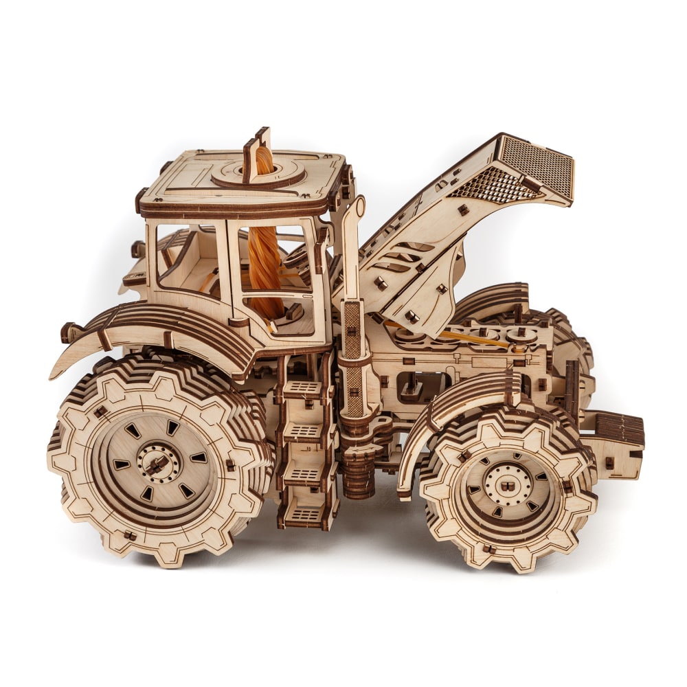 EWA Eco-Wood-Art Tractor 3D Wooden STEM Construction Kit MPN:AVRAV0523401