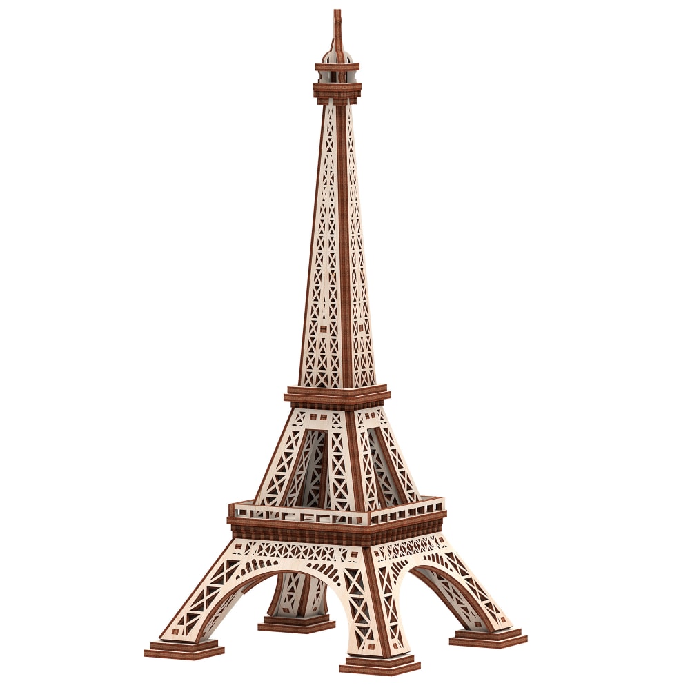 Mr.PLAYWOOD Eiffel Tower Wooden 3D Model, STEM Building Kit MPN:AVRAV1612103