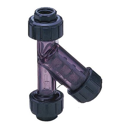 Y Strainer, 4 in Pipe, Socket, PVC, 85 psi MPN:1256040