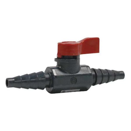 Manual 2-Way Ball Valve, Barb, PVC MPN:1079002