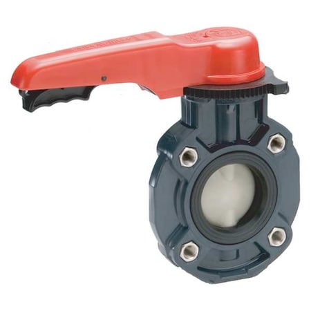 Valve, Lug, PVC, 8