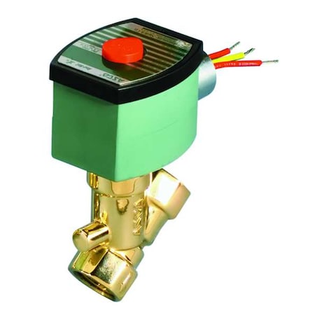 Solenoid Valve, 2-Way, 2-Position, Normally Closed, 1/2 in Pipe Size, 120V AC, High Flow, Brass MPN:8210G015
