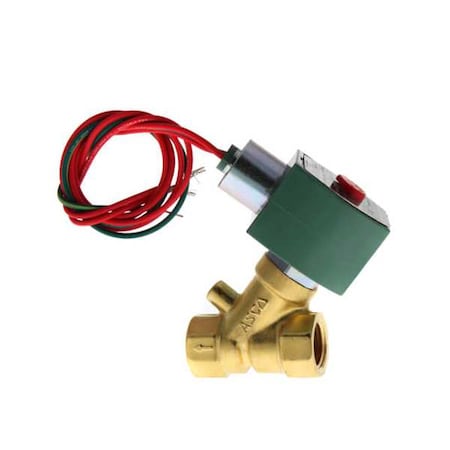 Solenoid Valve, 2-Way, 2-Position, Normally Closed, 1/2 in Pipe Size, 240V AC, High Flow, Brass MPN:8210G015