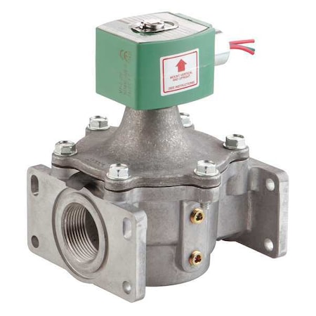Solenoid Valve, 2-Way, 2-Position, Normally Closed, 1-1/2 in Pipe Size, 12V DC, Pilot Operated, NBR MPN:8214G271-12/DC